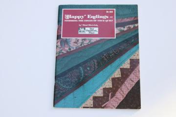 catalog photo of Patchwork Place quilting book, finishing your quilt bindings & edgings, sawtooth borders