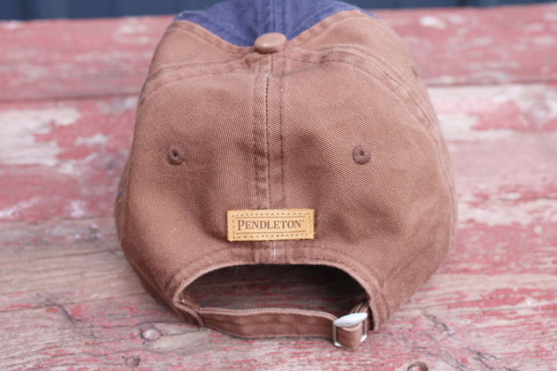 photo of Pendleton hat, Grand Canyon National Park cotton baseball cap, blanket stripe on brown #3