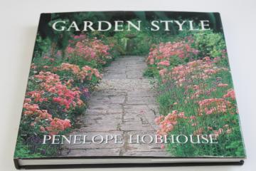 catalog photo of Penelope Hobhouse Garden Style 1980s vintage English country gardens tons of photos