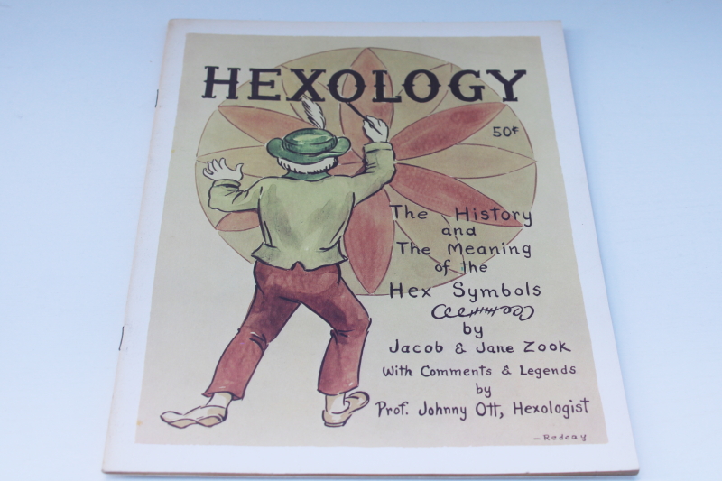 photo of Pennsylvania Dutch folk art hex designs, vintage booklet Hexology Jacob & Jane Zook  #1