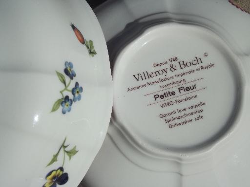 photo of Petit Fleur Villeroy & Boch small soup / cereal bowls set of 2 #4