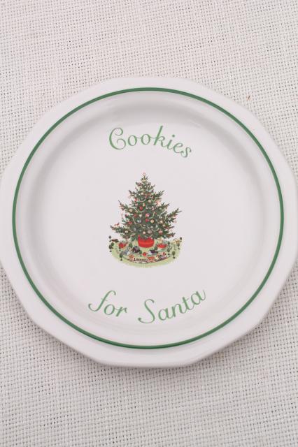 photo of Pfaltzgraff Christmas Heritage holiday dishes - Cookies for Santa, star, bell, tree shapes #7