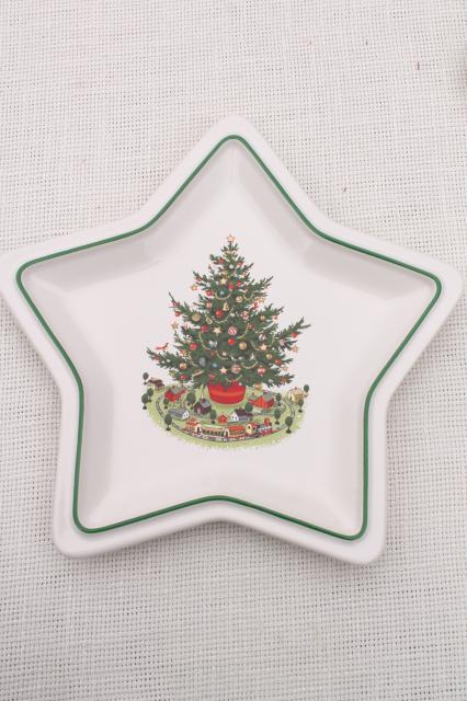 photo of Pfaltzgraff Christmas Heritage holiday dishes - Cookies for Santa, star, bell, tree shapes #8