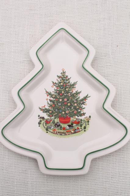 photo of Pfaltzgraff Christmas Heritage holiday dishes - Cookies for Santa, star, bell, tree shapes #11