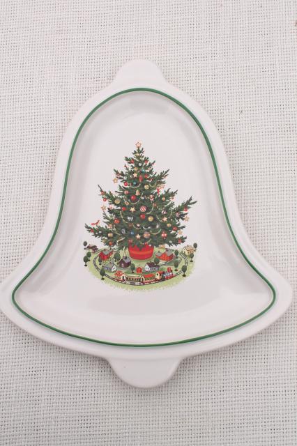 photo of Pfaltzgraff Christmas Heritage holiday dishes - Cookies for Santa, star, bell, tree shapes #12