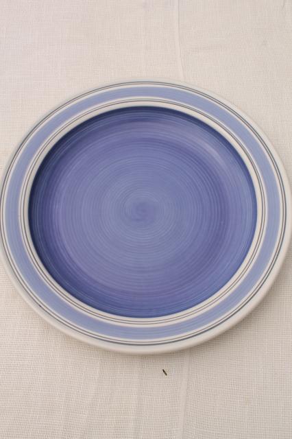 photo of Pfaltzgraff Rio huge ceramic platter, serving plate or tray, blue & white Mexico pottery #3