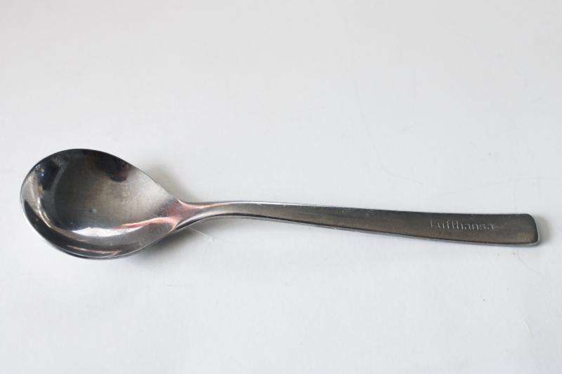 photo of Picard & Wielputz stainless, vintage Lufthansa airlines tea spoon #1