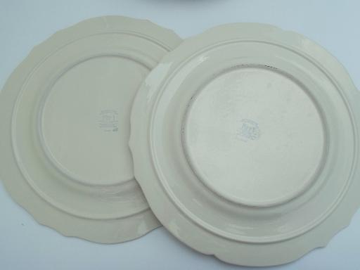 photo of Pier 1 Mckenzie French ivory ceramic chargers / service plates  #2