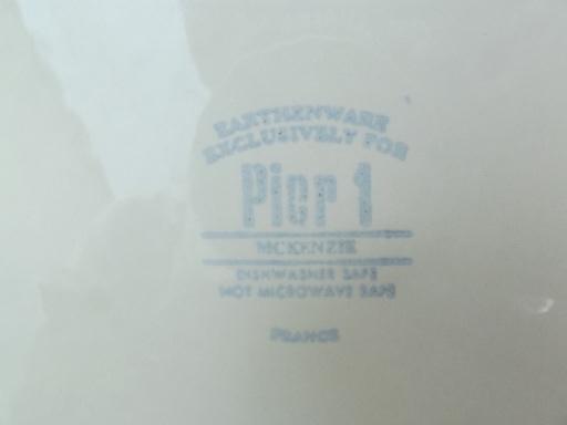 photo of Pier 1 Mckenzie French ivory ceramic chargers / service plates  #3