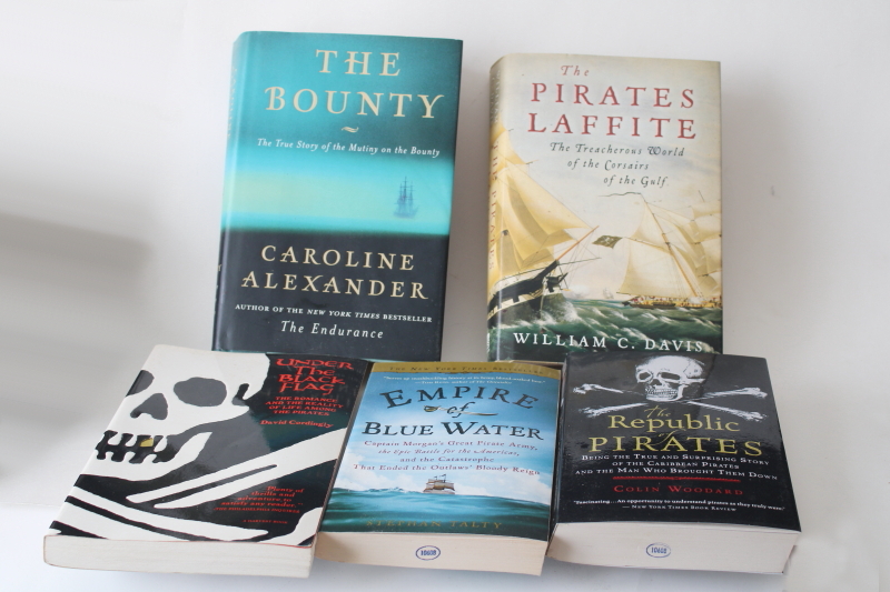 photo of Pirates history & true stories out of print books lot historical non fiction  #1