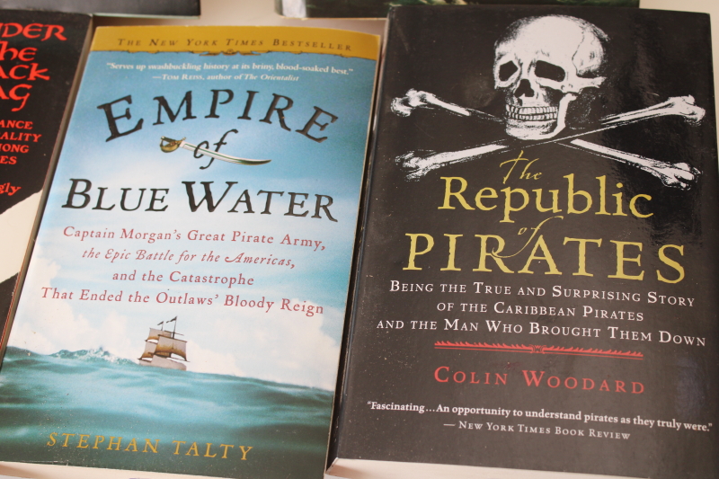 photo of Pirates history & true stories out of print books lot historical non fiction #2