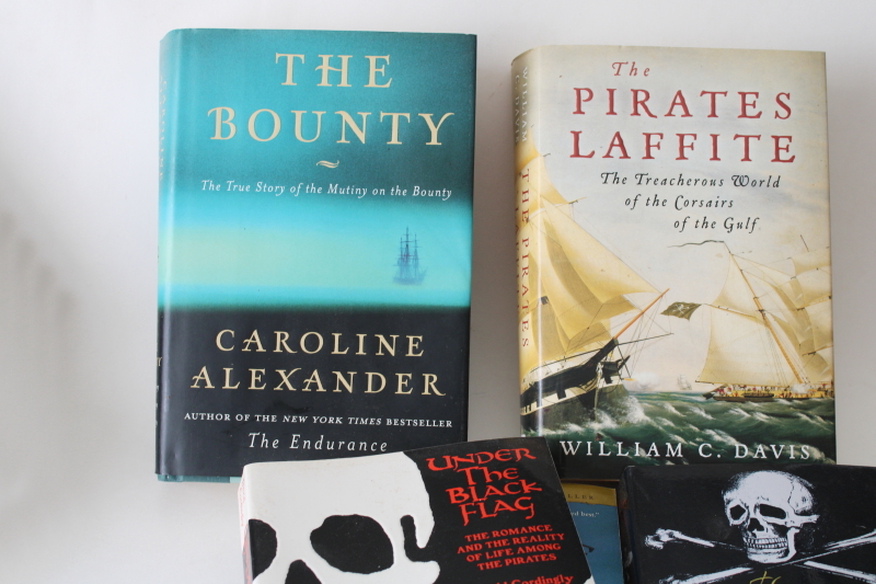 photo of Pirates history & true stories out of print books lot historical non fiction #3