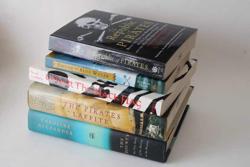 photo of Pirates history & true stories out of print books lot historical non fiction #4