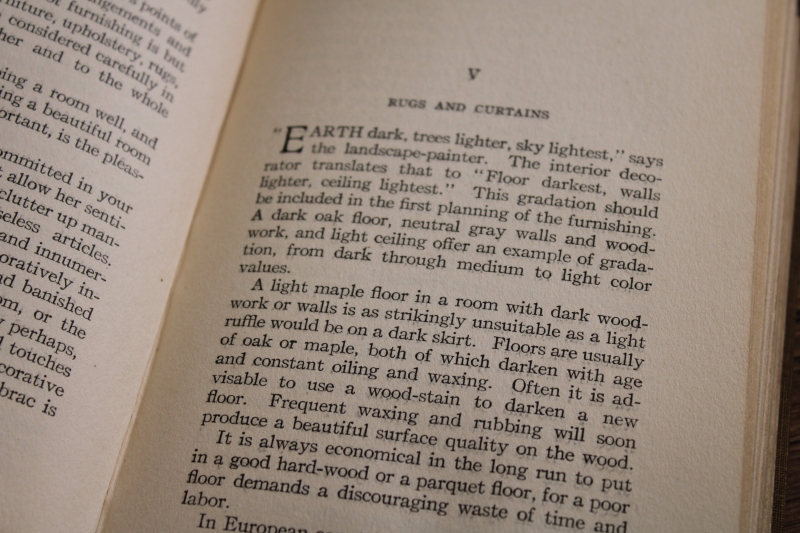 photo of Planning & Furnishing the Home vintage 1914 book, antique design period decor for old houses #7