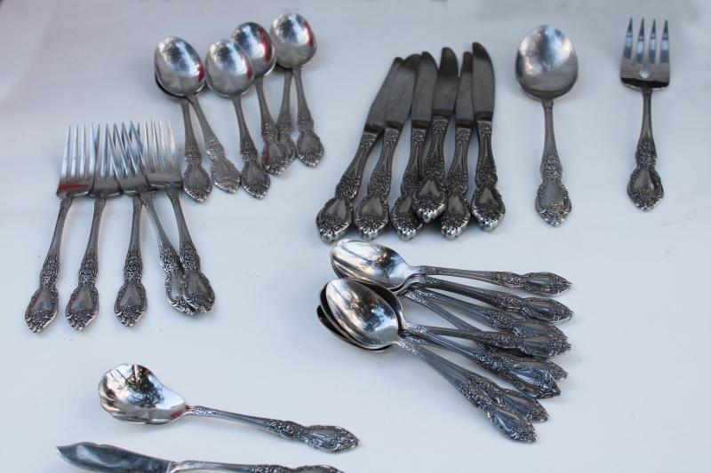 photo of Plantation Oneida stainless flatware estate lot, OCQ Betty Crocker vintage #1