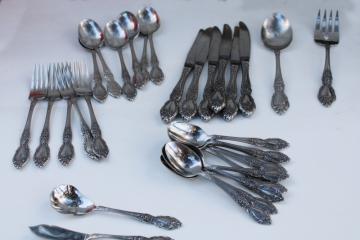 catalog photo of Plantation Oneida stainless flatware estate lot, OCQ Betty Crocker vintage