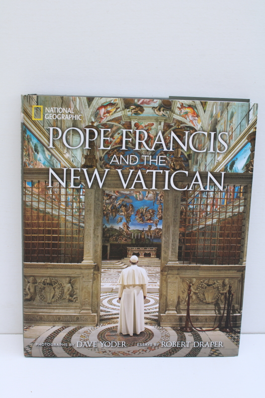 photo of Pope Francis and the New Vatican, big National Geographic book w/ tons of photos #1