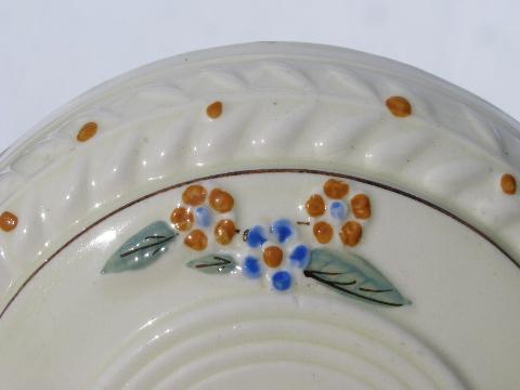 photo of Porcelier ironstone china, antique electric ceiling light fixture, 1920s vintage #2