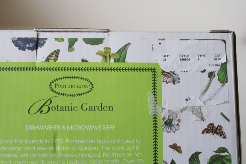 photo of Portmeirion Botanic Garden Pansy mug & coaster set in original box, pansies floral print  #4