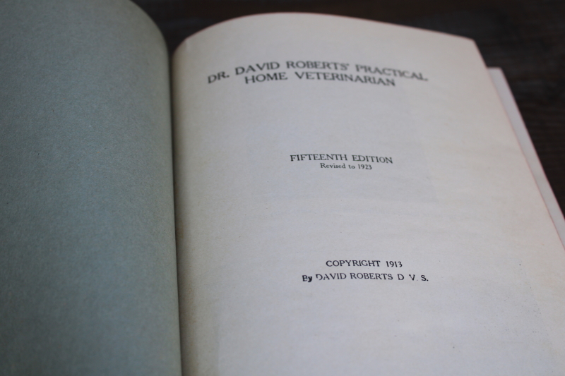 photo of Practical Home Veterinarian David Roberts farm livestock vet care medical guides vintage editions #2