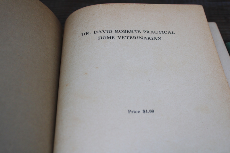 photo of Practical Home Veterinarian David Roberts farm livestock vet care medical guides vintage editions #3