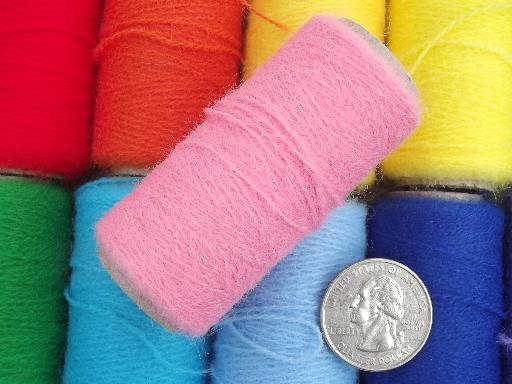 photo of Pretty Punch yarn punch needle embroidery yarn, funky retro colors!  #3