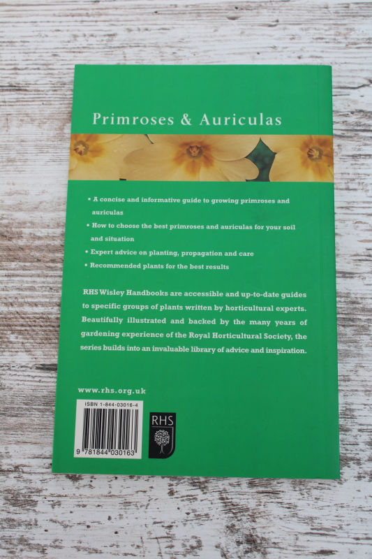 photo of Primroses and Auriculas flower varieties & growing, RHS Wisley garden handbook  #2