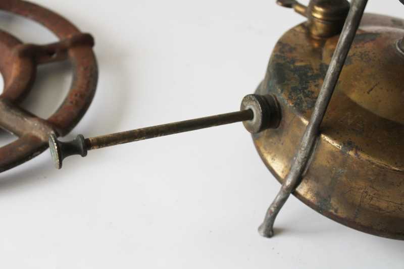 photo of Primus stove Number 1, made in Sweden vintage brass camp stove for restoration or parts  #2