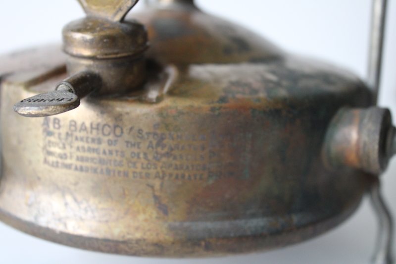 photo of Primus stove Number 1, made in Sweden vintage brass camp stove for restoration or parts  #4