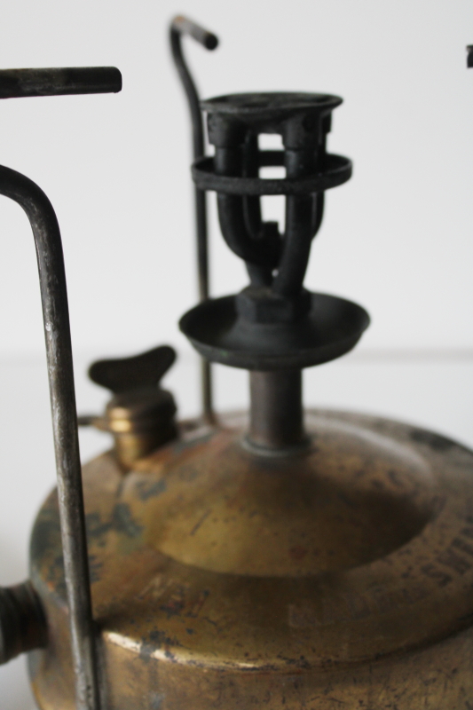 photo of Primus stove Number 1, made in Sweden vintage brass camp stove for restoration or parts  #13