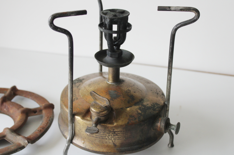 photo of Primus stove Number 1, made in Sweden vintage brass camp stove for restoration or parts  #14