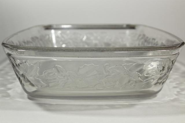 photo of Princess House Fantasia floral glass oven ware, large baking pan casserole #4
