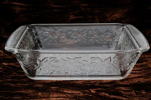 photo of Princess House Fantasia floral pattern glass square baker, 8 x 8 baking pan #2