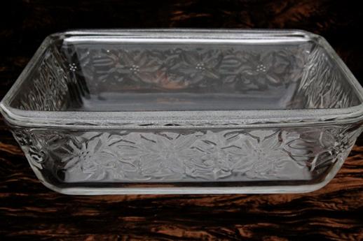 photo of Princess House Fantasia floral pattern glass square baker, 8 x 8 baking pan #3