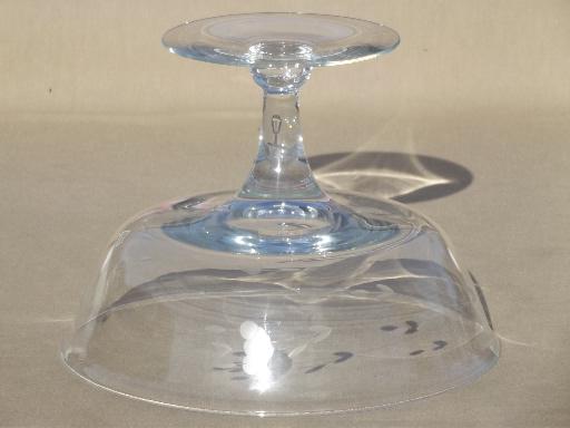 photo of Princess House Heritage pattern glass, compote bowl or large pedestal dish #4