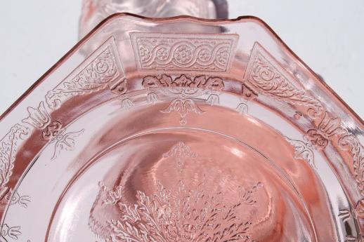 photo of Princess pink depression glass 1930s vintage Anchor Hocking plates & cups #6