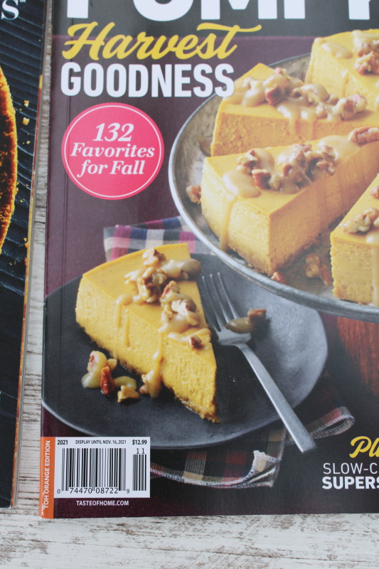 photo of Pumpkin Recipes fall season home baking magazine specials BH&G, Taste of Home  #3