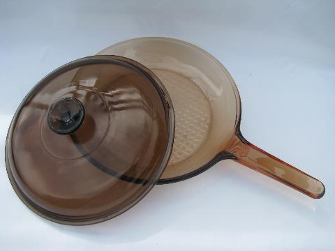 photo of Pyrex / Corning translucent glass Visions saute pan skillet #2