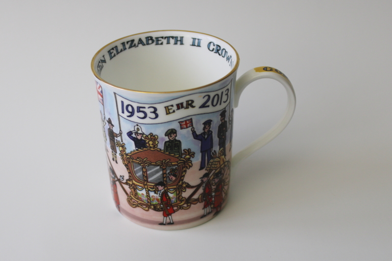 photo of Queen Elizabeth II diamond jubilee souvenir coffee or tea mug, Alison Gardiner #1