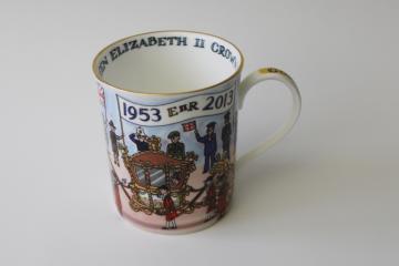 catalog photo of Queen Elizabeth II diamond jubilee souvenir coffee or tea mug, Alison Gardiner