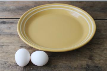 catalog photo of Ragon House yellow ware pottery plate or round platter, vintage primitive style