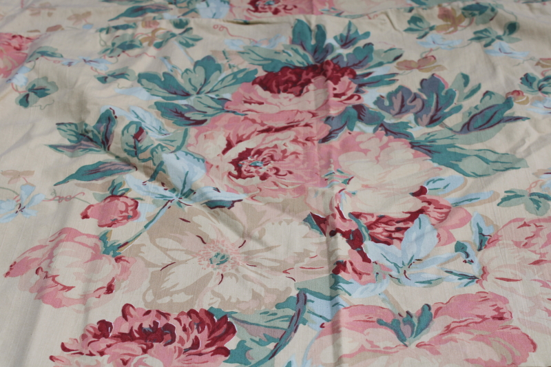 photo of Ralph Lauren Elsa Grasslands floral print vintage cotton pillowcases standard size w/ ruffle edge  #2