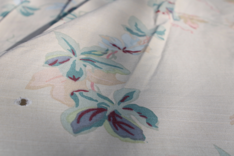 photo of Ralph Lauren Elsa Grasslands vintage roses floral print fitted & flat sheet, queen size  #4