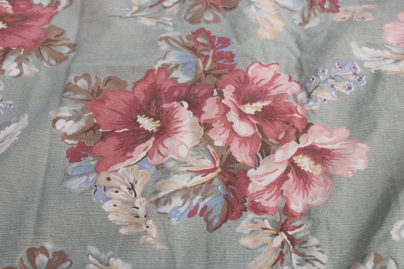 photo of Ralph Lauren Shetland Manor floral print vintage cotton pillowcases standard size w/ ruffle edge #3