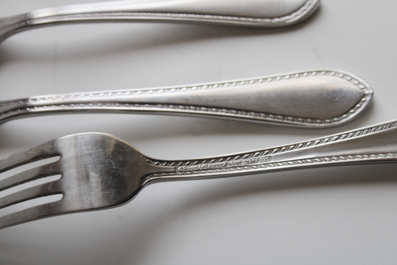 photo of Reed & Barton Tradition heavy stainless flatware, Tanglewood pattern service for two #3