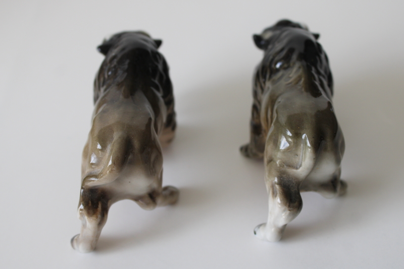 photo of Relco Japan vintage ceramic S&P shakers bison buffalo tiny china figurines #4