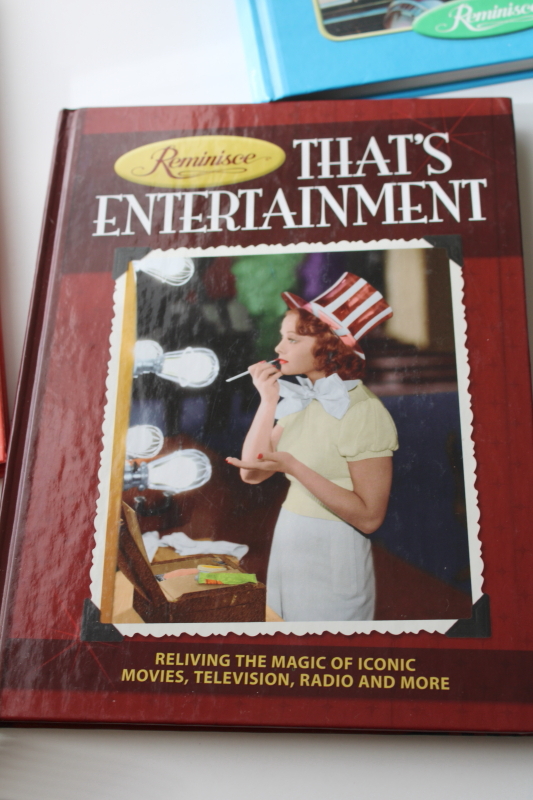 photo of Reminisce books lot, Tough Times, School Days, Around the Table, That's Entertainment, Fab 50s #4