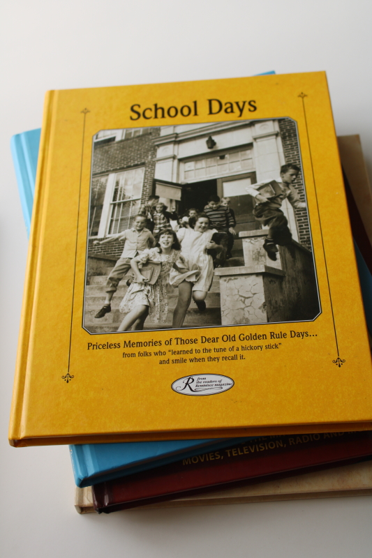 photo of Reminisce books lot, Tough Times, School Days, Around the Table, That's Entertainment, Fab 50s #6