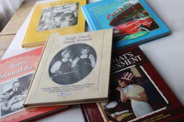 catalog photo of Reminisce books lot, Tough Times, School Days, Around the Table, That's Entertainment, Fab 50s 