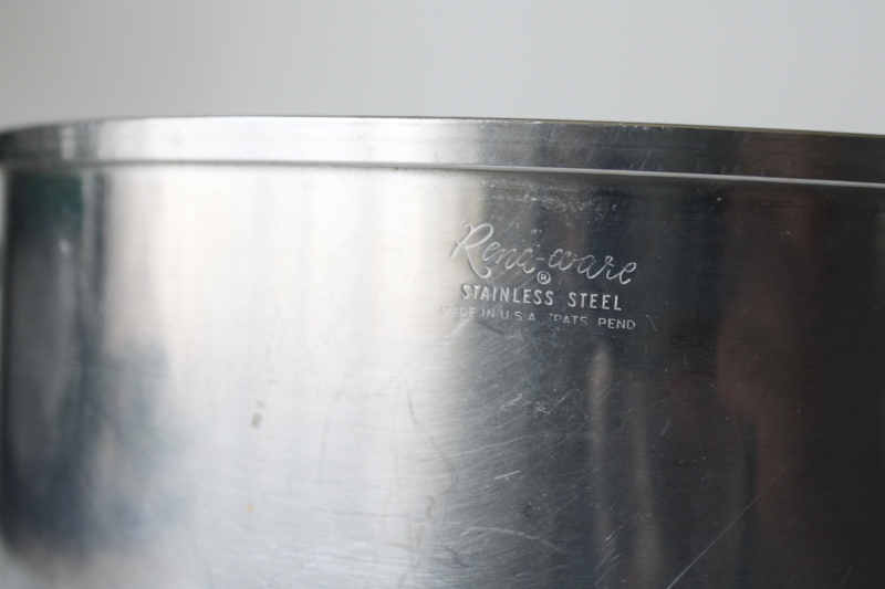 photo of Rena Ware 12 quart stockpot heavy stainless huge pot no lid, vintage cookware #2